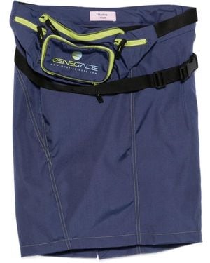 Martine Rose Jupe À Taille Ceinturée - Blue