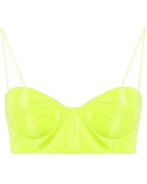 Alex Perry Spaghetti-Strap Top - Yellow