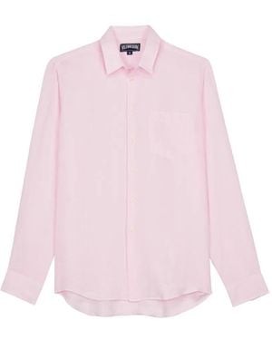 Vilebrequin Chest-Pocket Solid Shirt - Pink