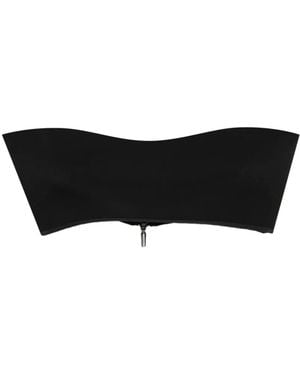 Maticevski Blouse Bandeau À Design Collé - Black