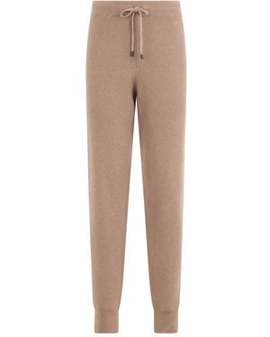 Peserico Jogginghose mit Stretchbund - Natur