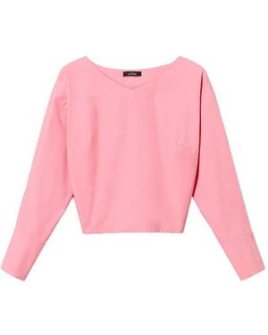 Twinset Blouse À Effet Cache-Cœur - Rose