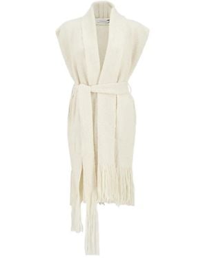 Gabriela Hearst Canotta Teagan Con Cintura - Bianco