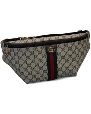Gucci Riñonera con motivo GG Supreme - Gris