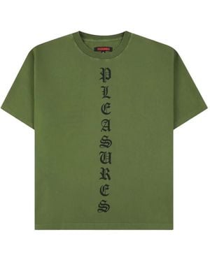 Pleasures Knight Logo-Print T-Shirt - Green