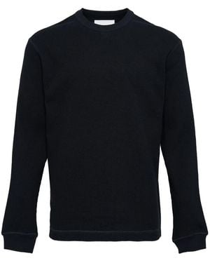 Jil Sander Camisa de punto gofrado con manga larga - Azul