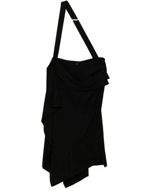 Yohji Yamamoto Drape wrap skirt - Negro