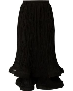 Erdem Falda midi plisada - Negro