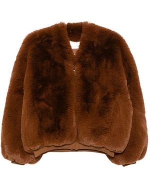Frankie Shop Chaqueta Con Cierre Oculto - Marrón