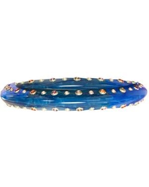 Mark Davis 18K Bakelite Bracelet - Blue