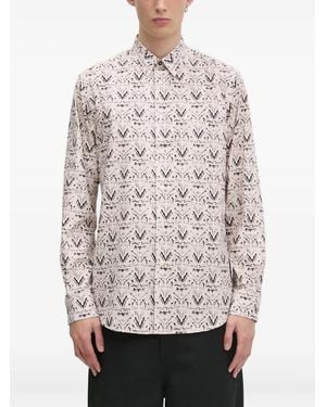 Paul Smith Patterned Long-Sleeved Shirt - Grey