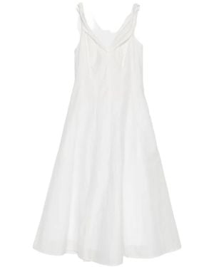 Rohe Twisted-Shoulder Dress - White