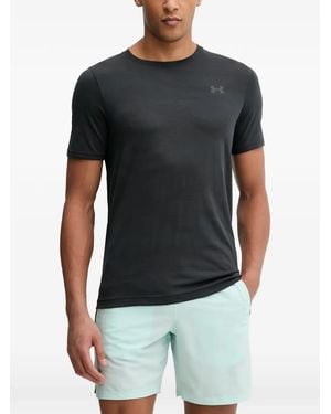 Under Armour Vanish Elite Seamless Camo Logo-Print Jacquard T-Shirt - Black