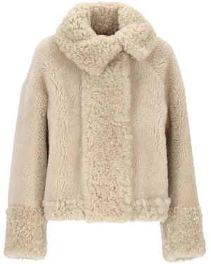 Moncler Gobain Short Down Jacket - Natural