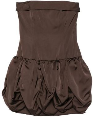 Viktor & Rolf Bubble-Skirt Mini Dress - Brown