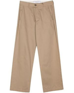 Societe Anonyme Elegant Cross Straight-Leg Trousers - Natural