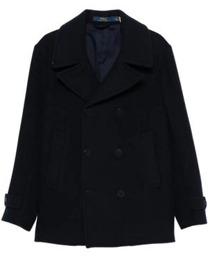 Polo Ralph Lauren Double-Breasted Peacoat - Black