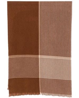 Barbour Melody Check-Pattern Scarf - Brown
