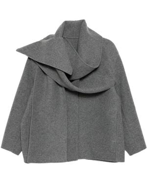 JNBY Draped-Cape Jacket - Gray