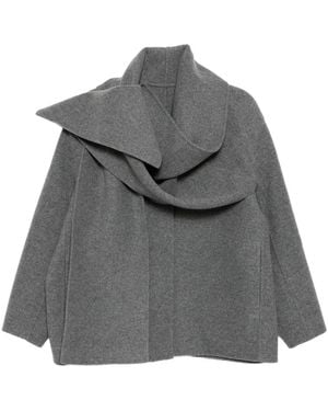 JNBY Draped-Cape Jacket - Gray