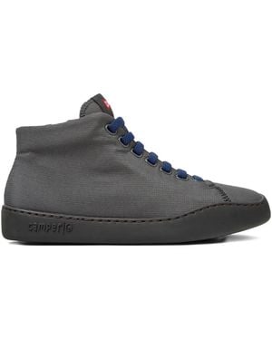 Camper Peu Touring Lace-Up Zip Trainers - Black
