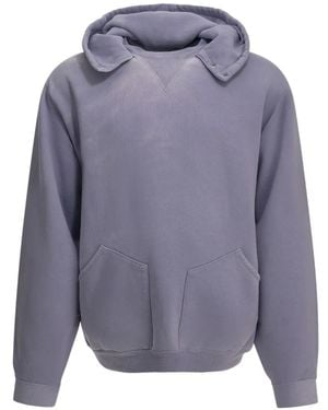 A.PRESSE Snap Patch-Pocket Hoodie - Purple