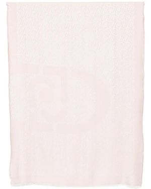 Liu Jo Logo-Motif Scarf - Pink