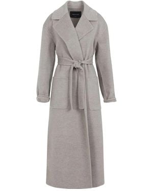 Fabiana Filippi Belted Coat - Grey