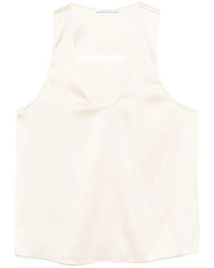 Patrizia Pepe Sleeveless Blouse - White