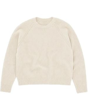 Fortela Harvard Raglan-Sleeve Sweater - Natural