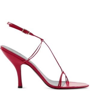 Jude Mixer Strappy Leather Heeled Sandals - Pink