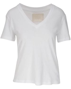 Citizens of Humanity V-Neck Cotton T-Shirt - White