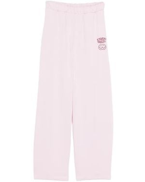 Joshua Sanders Logo-Embroidered Track Trousers - Pink
