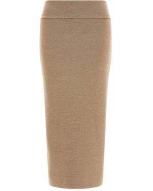 Jacquemus 'La Jupe Maille Doppio' Skirt - Natural