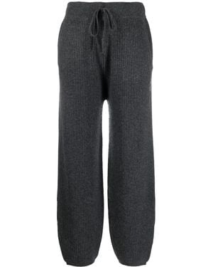 Ralph Lauren Recycled Cashmere Knitted Track Trousers - Grey