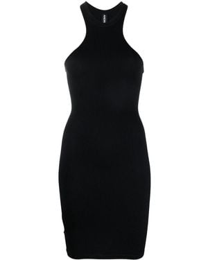 ANDREADAMO Racer-Neck Fitted Dress - Black