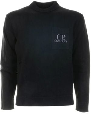 C.P. Company Pullover Mit Aufgesetzter Tasche - Schwarz