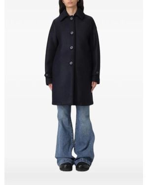 Colmar Single-Breasted Wool-Blend Coat - Blue