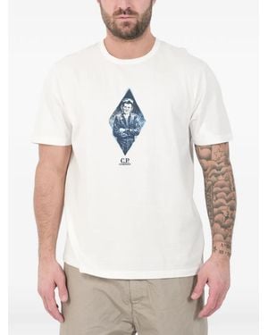 C.P. Company Diamond Graphic T-Shirt - White