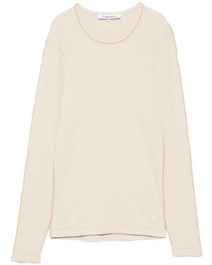Etudes Studio Ribbed Longsleeve T-Shirt - White