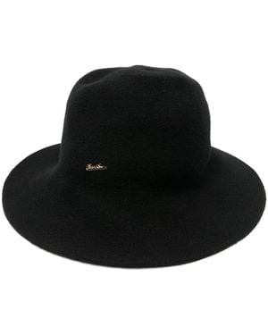 Borsalino Trillbie Mit Logo-Schild - Schwarz