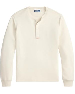 Polo Ralph Lauren ボタン スウェットシャツ - ホワイト