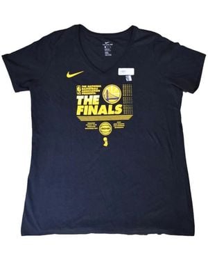 Nike NBA Golden State Warriors "The Finals" 2018 V-Neck T-shirt - Blau