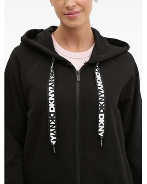 DKNY Zip-Up Hoodie - Black