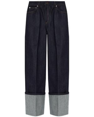 Givenchy Cuffed wide-leg jeans - Azul