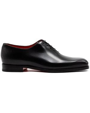 Santoni Lace-Up Oxford Shoes - Black