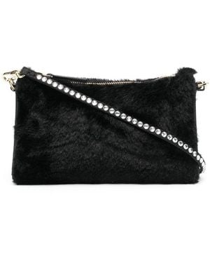 MANU Atelier Faux-Fur Zipped Bag - Black