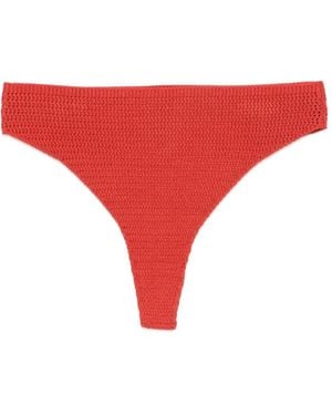 ELOU Ora Crochet Bikini Bottoms - Red