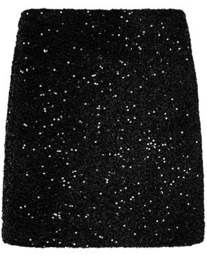 Blanca Vita Sequin-Embellished Skirt - Black