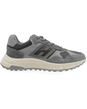 Hogan Hyperlight Paneled Sneakers - Gray
